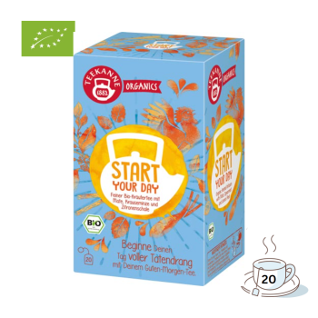 242365 Teekanne Organics Start Your Day Bio-Kräutertee, 20 Teebeutel